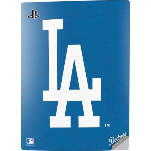 MLB Los Angeles Dodgers - Solid Distressed PS5 Digital Edition Console Skin